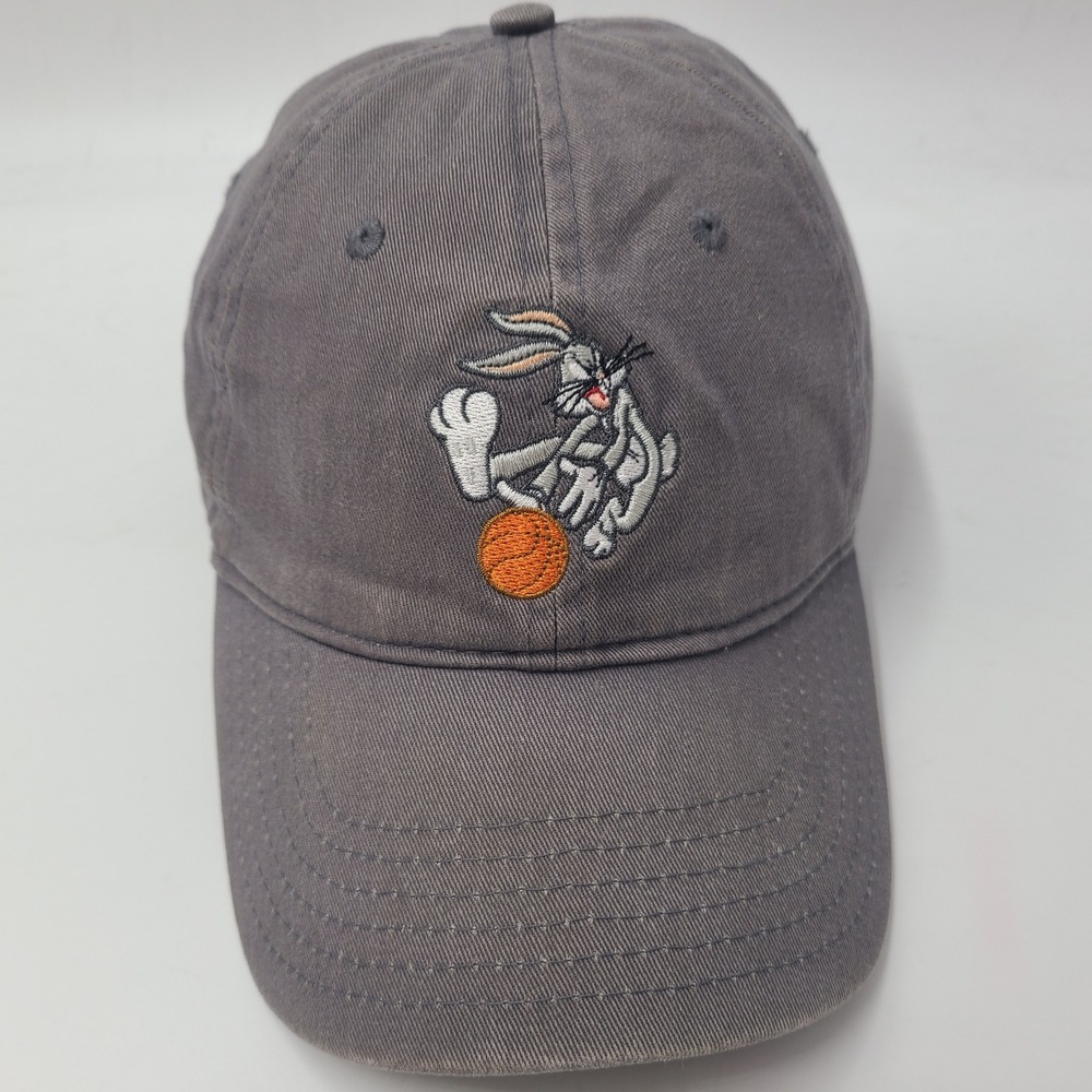 Bugs Bunny Hat Strapback Looney Tunes Gray Basketball Cartoon Space Jam Dad Men